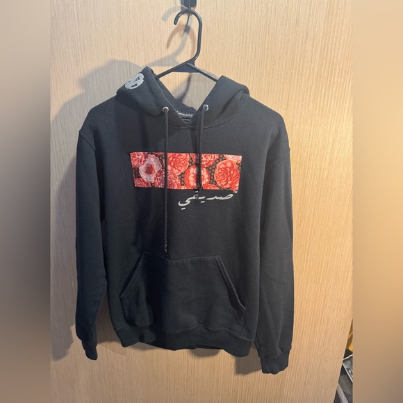 monamiportland Other - Men’s Monamiportland Black Graphic Design On Front and Back Hoodie Size Small